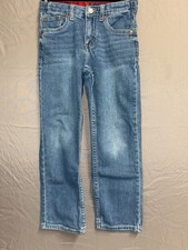 Levi's 514 Jeans Boys 7 Blue Denim Cotton Stretch Medium Wash Straight Leg