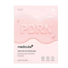 Medicube PDRN Pink Vita Coating Sheet Mask, 22g, Lightweight & Non-Sticky,...