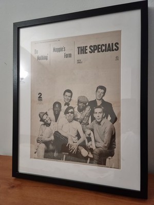 THE SPECIALS Original framed promo ad poster. 1980.A3.Frame size 53cm x 43cm