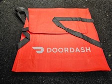  QTY 5 Door Dash Bag Large Insulated Pizza Delivery 19" x 19" With Carry Straps
