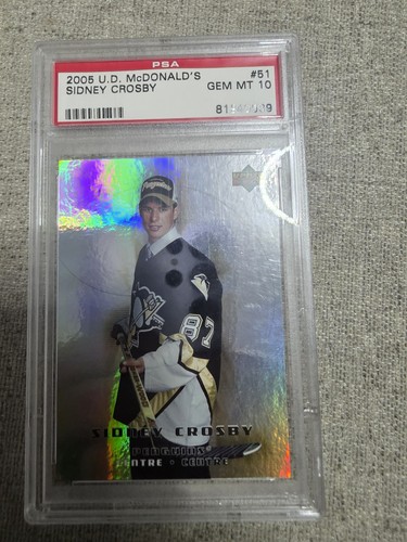 2005 Upper Deck McDonald's Sidney Crosby Rookie PSA 10