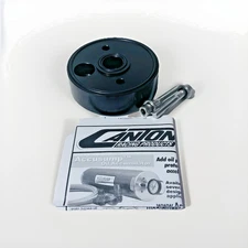 Canton Racing Remote Oil Filter Adapter For BBC Chevy Gen 5/6 Straight Ports