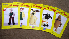 ALAN DART WALLACE & GROMIT TOYS KNITTING PATTERN PICK & MIX