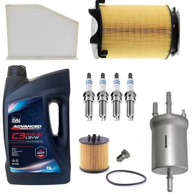 5L ADVANCED OIL & FILTERS & PLUGS SERVICE KIT FOR VW SCIROCCO 1.4 TSI 2008-17