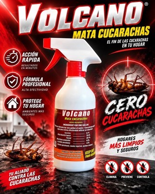 Volcano mata cucarachas 