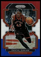 2021-22 Panini Prizm #174 Pascal Siakam Red White and Blue