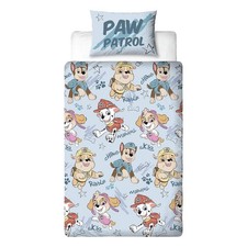 Paw Patrol Duvet Cover Set Single Reversible Sketchy Skye Chase Rubble Boys