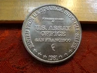 Vintage 1981 U.S. Assay Office San Francisco 1 Oz .999 Silver Bullion Round