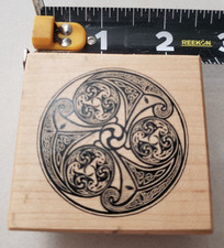1999 PSX F-2454 Circle design rubber stamp