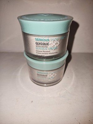 2 Serious Skin Care Glycolic Retexturizing Glycolic Cream Extreme Renewal 2 oz