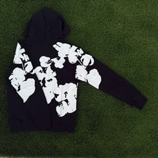 Denim Tears Big Cotton Wreath Sweatshirt 'Black'