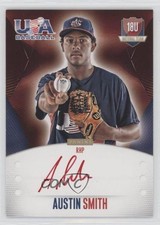 2014 USA Baseball Box Set 18U National Team Red Ink 2/25 Austin Smith Auto 0b2
