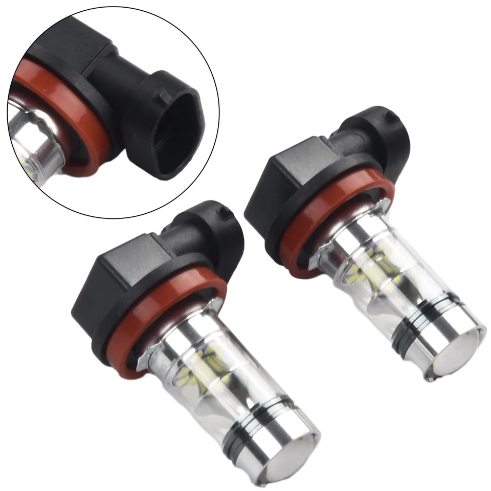 High 10000k -6500k 2x Driving H11 Led Chip H8 White Super 2323 Light 60w Fog - Image 3 of 4