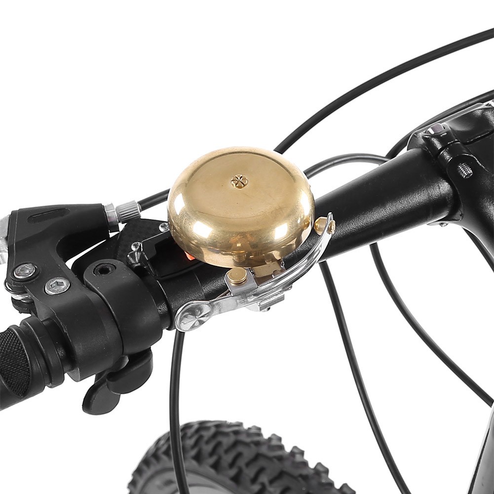 Brass Anodized Bicycle Bell Crisp Sound For Road And Mountain Riders