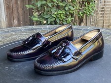 G.H. Bass Co Jeremy Kiltie Tassel Loafers Oxblood Leather Men Size 9 D