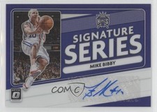 2020-21 Panini Donruss Optic Signature Series Purple Prizm Mike Bibby Auto he0
