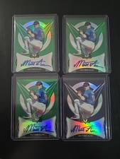 2019 Leaf Valiant Matthew Allan Auto Lot (4) #TT-MA1  1 #/25 Navy   3 #/99 Green