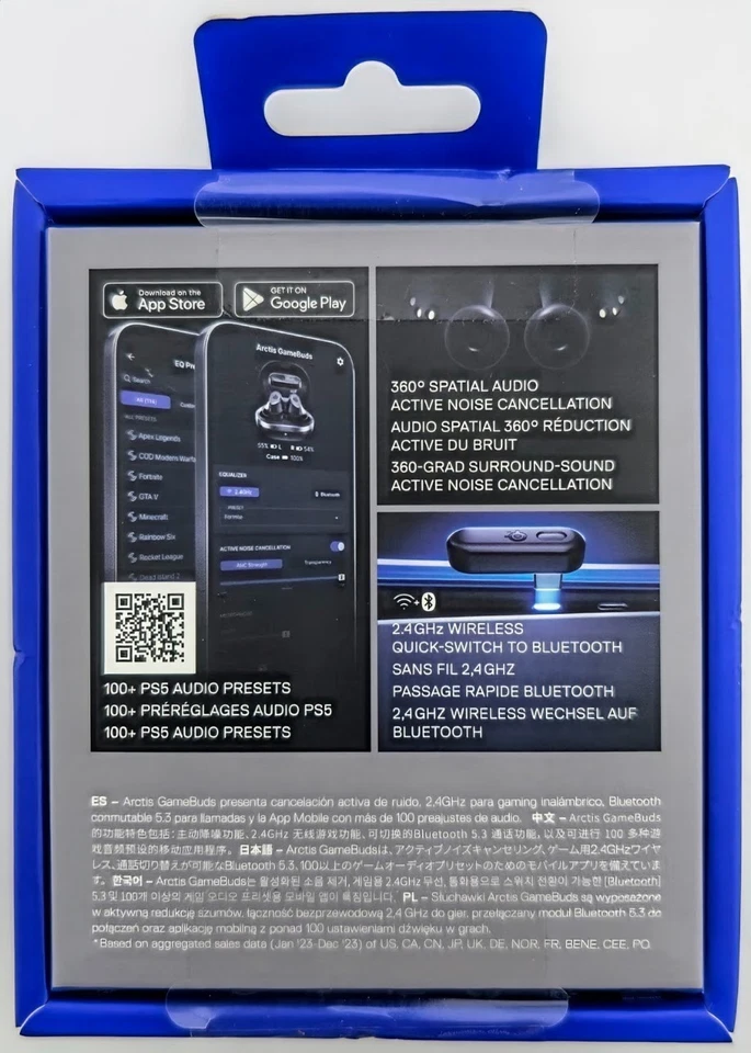 SteelSeries Arctis GameBuds for PlayStation/PC/Switch/Mobile 2.4GHz + Bluetooth! - Image 4 of 4