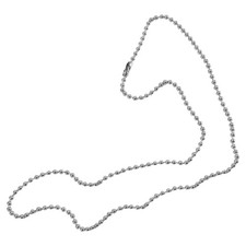 2X(Stainless Steel Bead Metal Bead Necklace Chain S3U8)2252