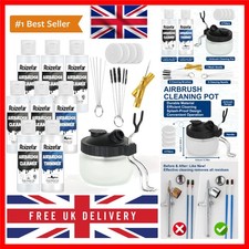 Airbrush Cleaning Kit, Airbrush Cleaning Pot with 6 Airbrush Cleaner and 2 Th...