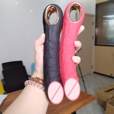 Penis Dildo Vibrator Realistischer G-Punkt Klitoris Stoß-funktion Heizung Frauen