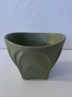 McCoy Pottery MCM Matte Avocado Green Floraline 525 Planter 1960 Made In USA