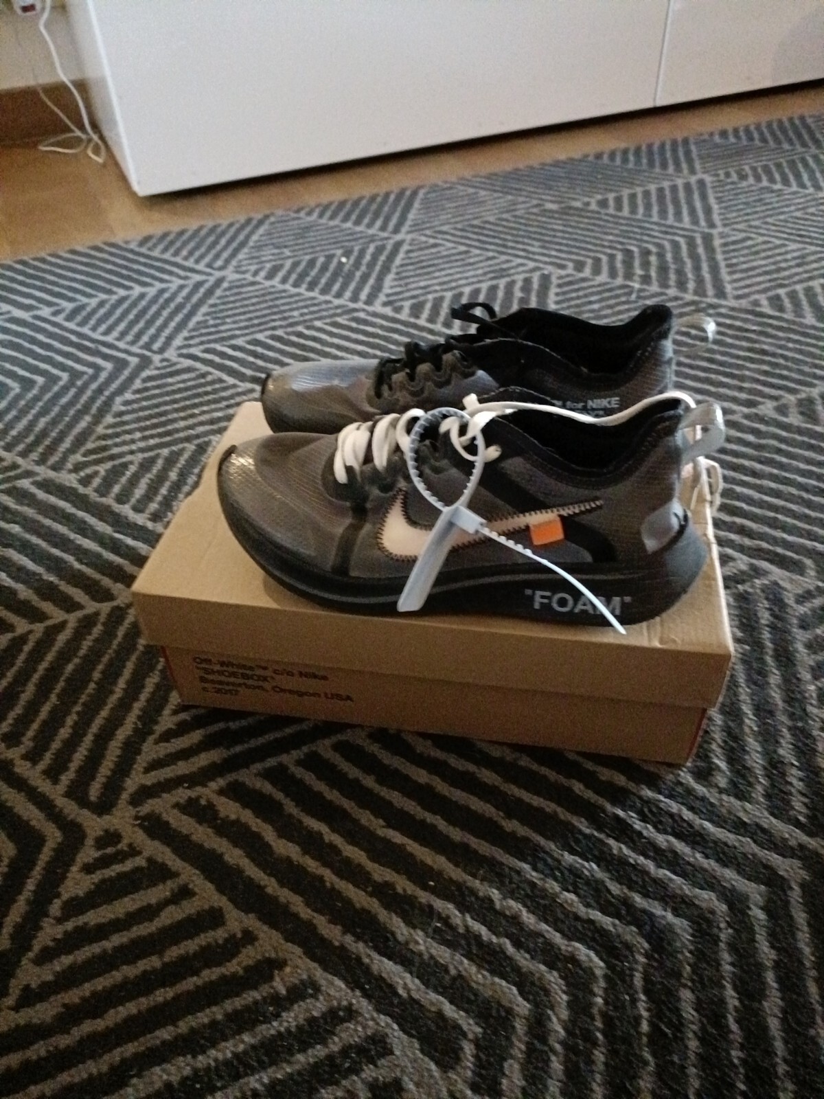 OFF WHITE X NIKE Zoom Fly Nike X Off White Numero Num Eur 41 SCRIVETEMI PRIMA DI COMPRARE