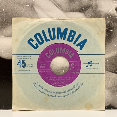 JULA DE PALMA - SI AMOR ! (ALL THE WAY) /TU MI DIRAI 7'' 45 RPM 1958 Vinyl