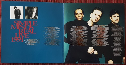 SIMPLE MINDS REAL LIFE RARE 3-TRACK UK 12 SINGLE, GATEFOLD SLEEVE + GIANT POSTER - Picture 3 of 6