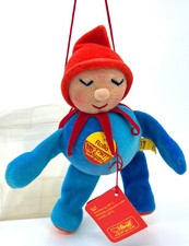 Steiff Rollo Jumping Jack Blue Rattle Archive Sample 1980 ID Button Tag 20cm Vtg