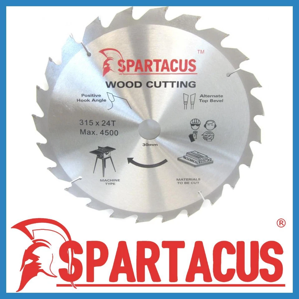 Spartacus Wood Cutting Saw Blade 315 mm x 24 Teeth x 30mm Dewalt Sawking - Image 1 of 1
