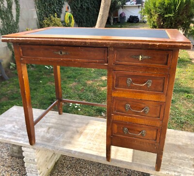 Scrivania antiquariato scrittoio primi anni 900 restauro roma arte