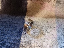 New Hampshire 90 Silver Handcrafted Washington Quarters coin ring size 6 -1/2