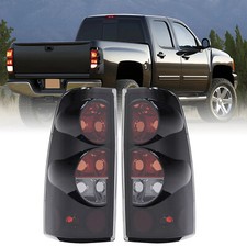 Smoke Tail Lights Brake Lamps Pair For 1999-2006 Chevy Silverado 1500 2500 3500