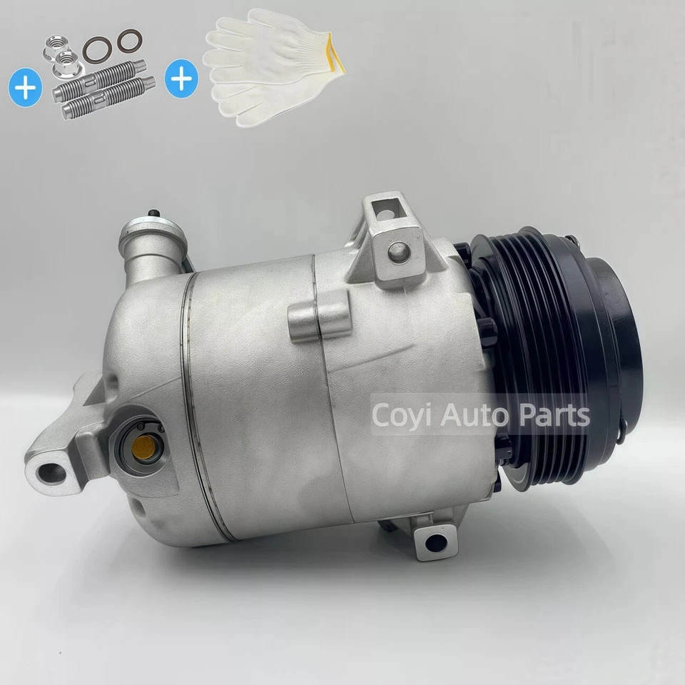 AC A/C Compressor Fits Chevrolet Malibu 2.2L 2.4L 2007 2008 2009 2010 2011 2012 Foto 2 de 4