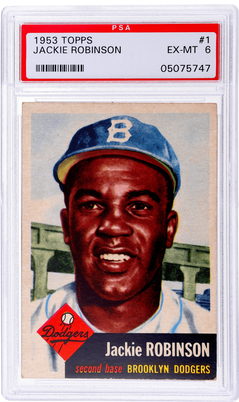 1953 Topps Jackie Robinson #1 PSA 6
