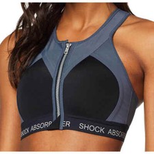 Shock Absorber Infinity Power Womens Sports Bra Black Breathable Running Workout