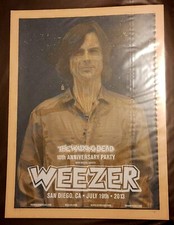 The Walking Dead - WEEZER - 4 poster set - Signed & Numbered Only 100 Made -Rare