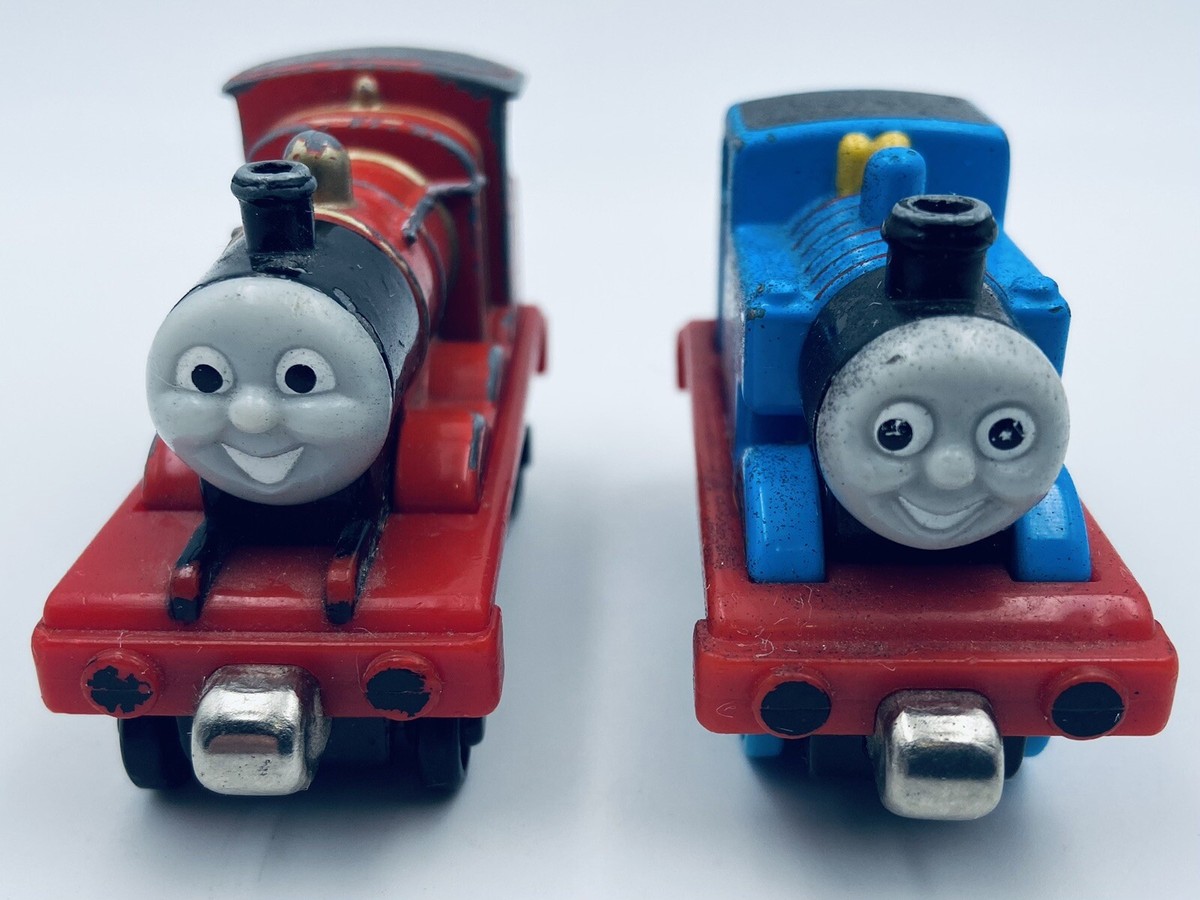 2002 Thomas The Train & James Gullane Cast Iron Toys - Thomas And