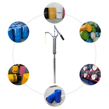 30-55 Gallon Manual Barrel Pump Fuel Oil Transfer Pump Telescopic Suction Pump