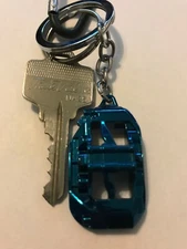 BLUE AP RACING KeyFob Keyring KeyChain METAL STAINLESS MATERIAL