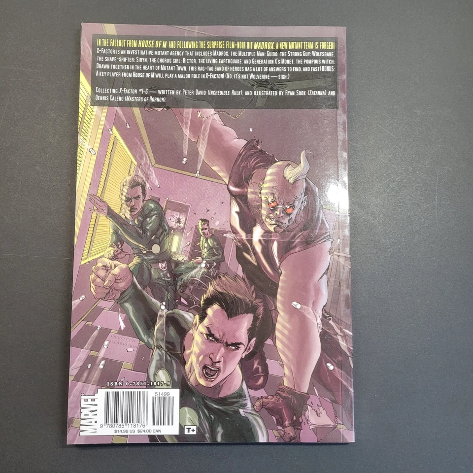 Marvel - X-Factor Vol 1 - The Longest Night - 2007 TPB - FN - Graphic Novel, B&B - Image 4 of 4