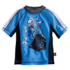 Star Wars Darth Vader Rash Guard Swim Shirt Boy Size 5/6
