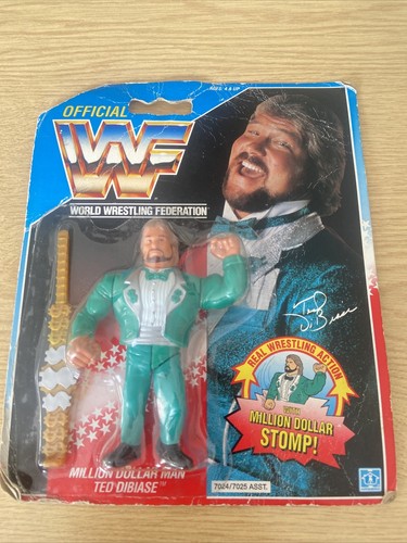 WWF HASBRO Million Dollar Man Ted Dibiase Green Tu...