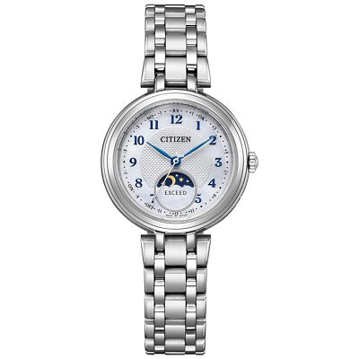 CITIZEN EXCEED EE1020-69D Titanium Eco-Drive Radio Solar Watch MOP Dial 28.2mm