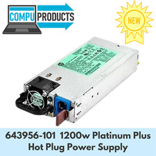 HPE 660185-001 643956-101 643933-001 1200w Platinum Plus Hot Plug Power Supply