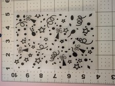 Unbranded embossing Folder Party Time Birthday Graduation New Year's Suprise