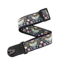 D'Addario Pad Lock Woven Guitar Strap, Phoenix Dream design