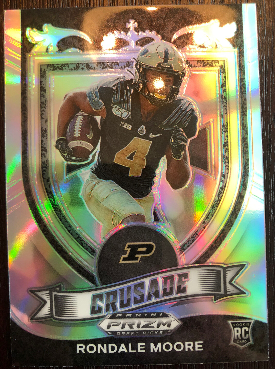 2021 PRIZM DRAFT PICKS RONDALE MOORE RC CRUSADE SILVER PRIZM #171 Purdue Arizona