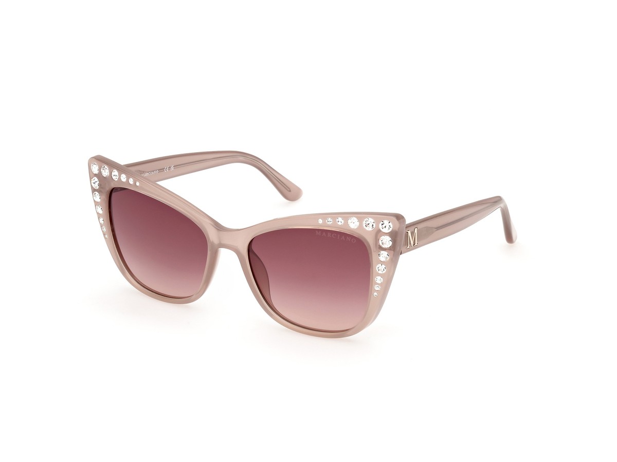 Guess by Marciano Burgundy Suede Eyewear Pouch
